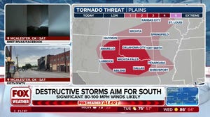 Severe storms threaten millions in Plains on Sunday