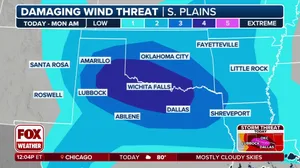 Giant hail, destructive wind gusts possible in Texas, Oklahoma on Sunday