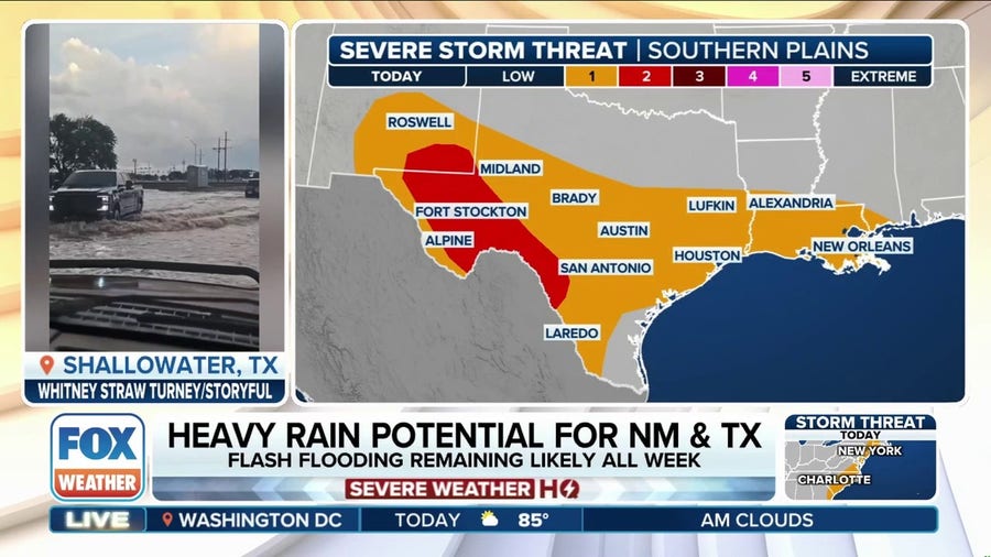 Flood threat ramps up in southern Plains after days of severe weather