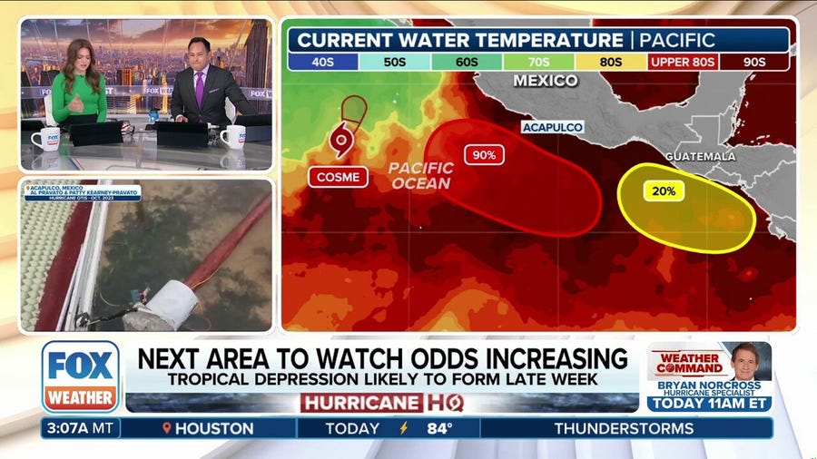 Barbara becomes post-tropical, Cosme weakens, two more areas to watch in Eastern Pacific Basin