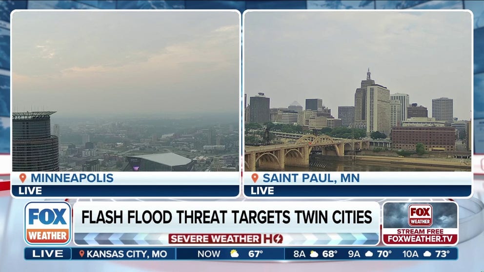 Minneapolis sees flash flood threat as rain, thunderstorms move into ...