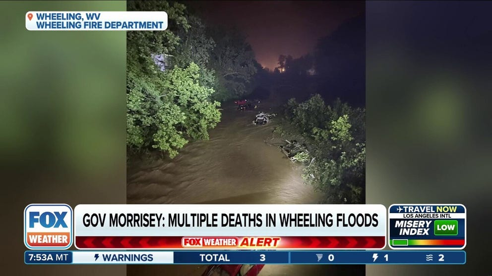 At least three people are dead, and several are missing after dangerous flash flooding was reported in parts of West Virginia overnight. Director of the Wheeling-Ohio County Emergency Management Agency Lou Vargo joined FOX Weather with the latest information on Sunday, June 15, 2025.