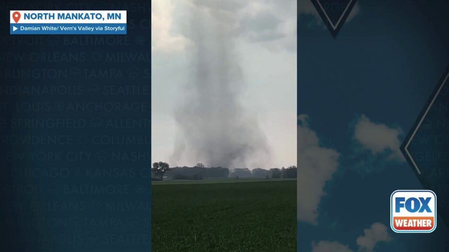 Watch: Tornado touches down in Minnesota