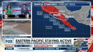 Tropical Storm Erick forms in Eastern Pacific, could bring heavy rain as far north as Texas