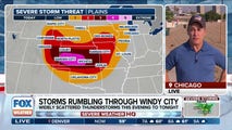 Severe storms to plow across central Plains on track toward Chicago on Wednesday