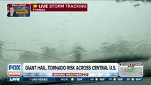 FOX Weather Exclusive Storm Tracker spots hail falling over Kansas