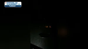 WATCH: Storms wallop Edmond, Oklahoma, with heavy rain, thunder