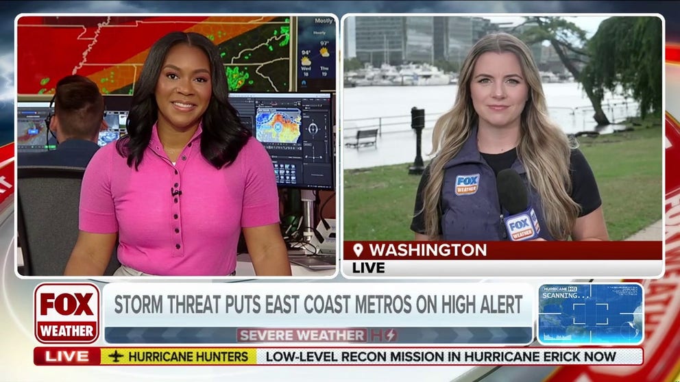 Severe storms target East Coast with potentially damaging winds ...