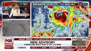Hurricane Erick reaches Category 3 status before landfall