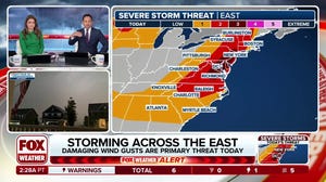Severe storms possible in Washington, D.C., Philadelphia and New York Thursday 
