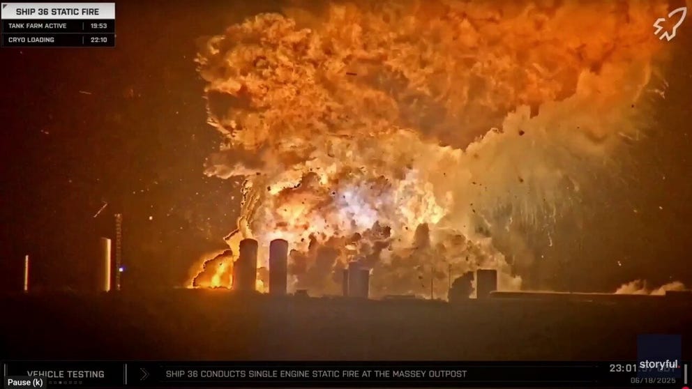 A routine test led to fireworks on Wednesday night, when a SpaceX Starship exploded on the launch pad in Starbase, Texas.