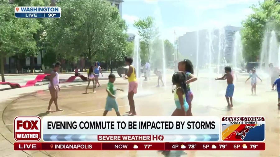 Nation's capital braces for storms, heat