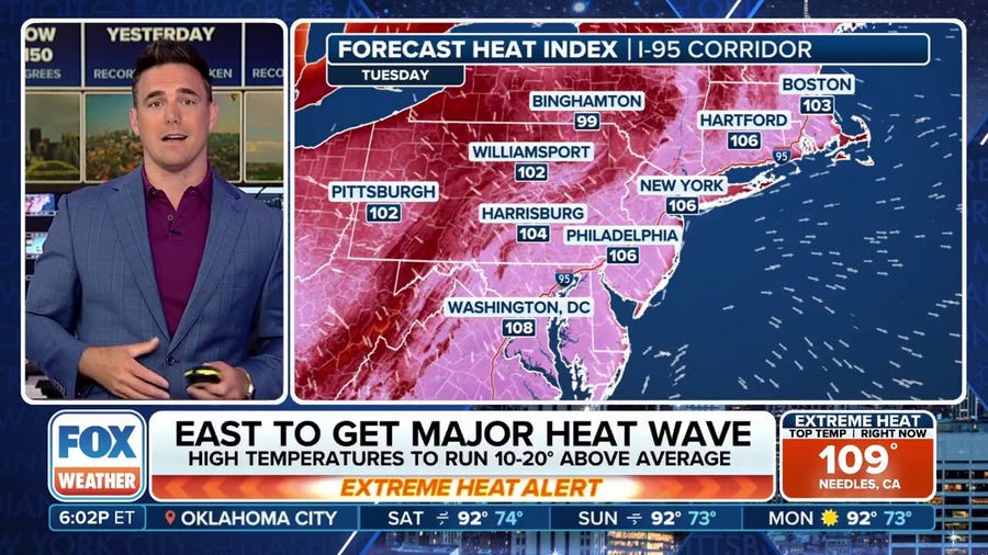 Over 200 million to swelter under major heat wave next week