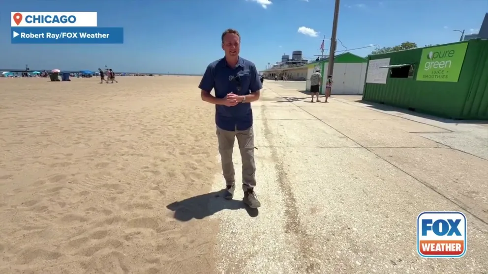 FOX Weather Correspondent Robert Ray reports from Chicago where the Windy City is trying to stay cool on Lake Michigan with soaring temperatures this week.