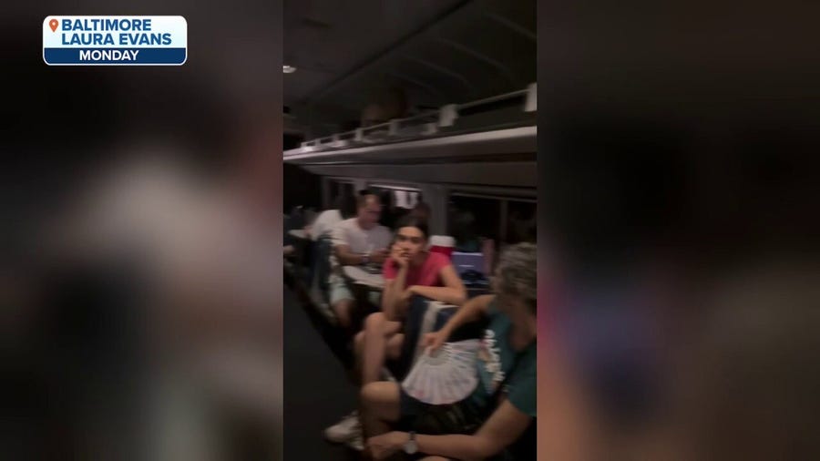 Watch: Amtrak passengers sweat on train after getting stuck in Baltimore tunnel during heat wave