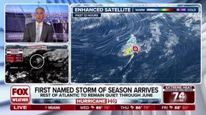 Andrea forms in the north Atlantic, the first named storm of the season