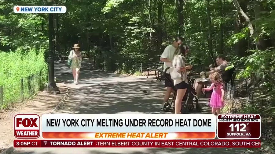Heat dome continues to grip I-95 corridor with brutal record high temperatures