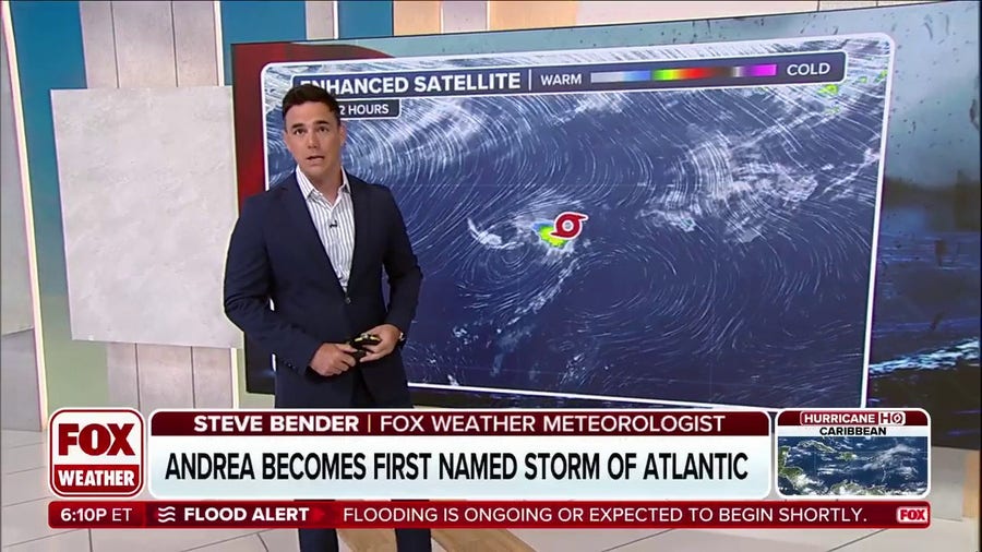 Tropical Storm Andrea to dissipate in Atlantic less than 12 hours after forming