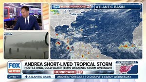 Tropical Storm Andrea dissipates in Atlantic just 12 hours after formation