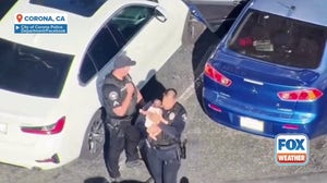 Watch: California police rescue baby from hot car