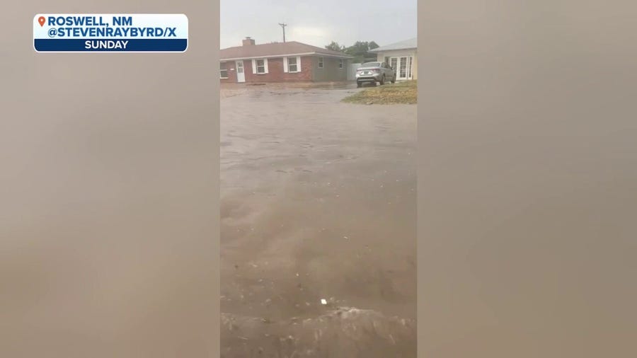 Roswell, New Mexico, hit by catastrophic flash flooding as monsoon season begins