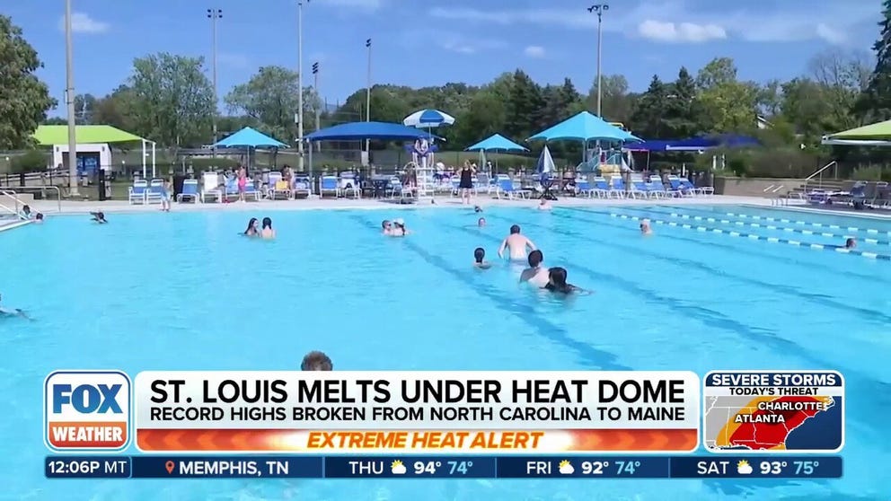 St. Louis is one of hundreds of cities feeling the heat this week, as a heat dome shatters century-old records across the country. FOX News Multimedia Reporter Olivianna Calmes is in St. Louis, reporting live on how residents are beating the heat. 