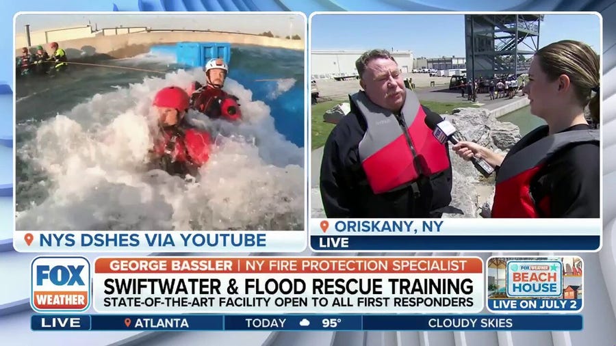 State-of-the-art complex helps first responders learn swift-water rescue techniques