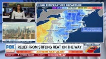 Relief from heat dome on the way to the Northeast