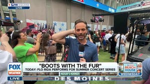 All-American Concert Series: FOX Weather Meteorologist Nick Kosir parties with Flo Rida