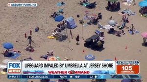 New Jersey lifeguard impaled by umbrella