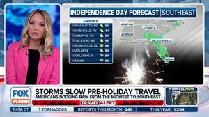 Early Fourth of July travelers face storms driven by cold front