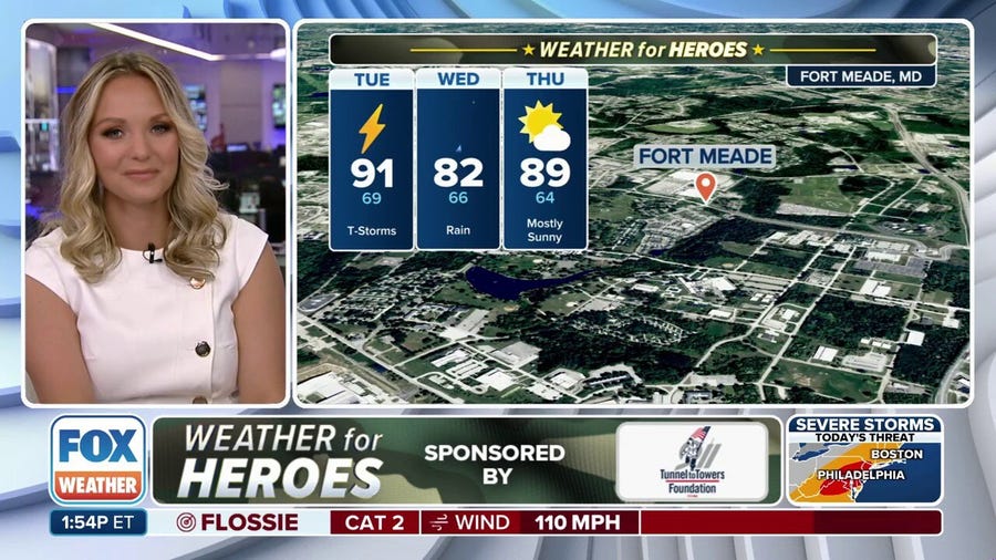Weather for Heroes: Thunderstorms give way to sunshine in Fort Mead this week