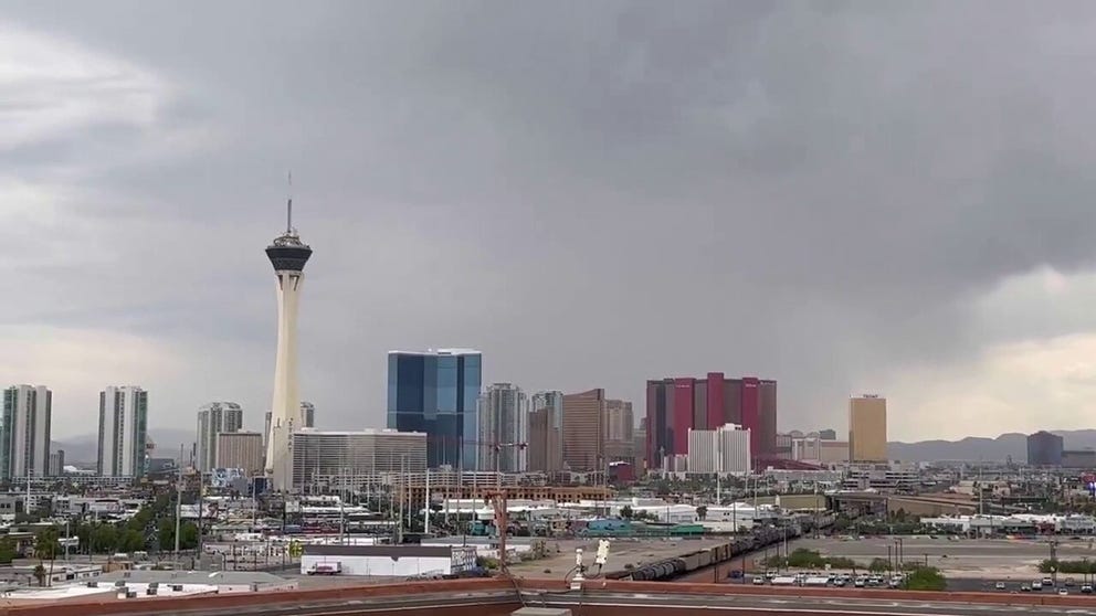 The first significant surge of monsoonal moisture across southern Nevada on Tuesday led to what amounted to be chaos across the valley as near-hurricane force wind gusts toppled trees, damaged powerlines and was linked to at least one fire that killed several animals.