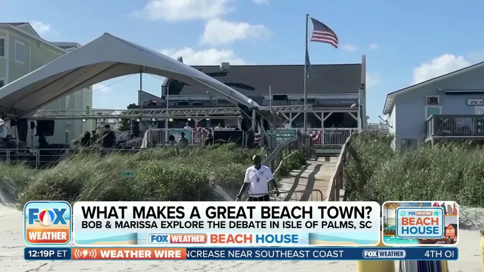 FOX Weather Meteorologists Bob Van Dillen and Marissa Torres explore the debate in the Isle of Palms, South Carolina. FOX Weather Beach House is sponsored by Tommy Bahama.
 