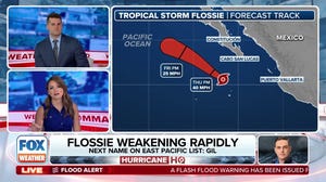 Flossie continues to weaken rapidly, as new area to watch develops