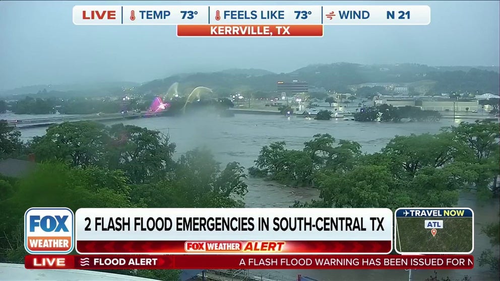 As much as 12-15 inches of rain fell overnight across parts of Texas leading to life-threatening flooding.