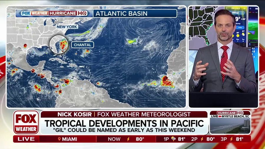 Tropical Storm Chantal expected to bring heavy rain to Carolinas
