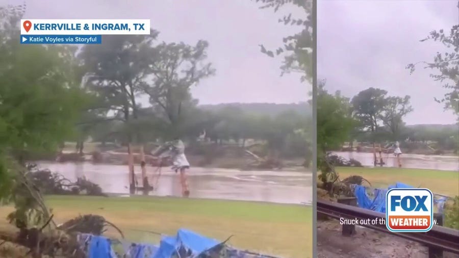 Flood damage in Kerrville, Ingram after deadly Texas floods