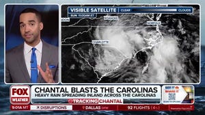 Chantal weakens to tropical depression after making landfall in South Carolina as tropical storm