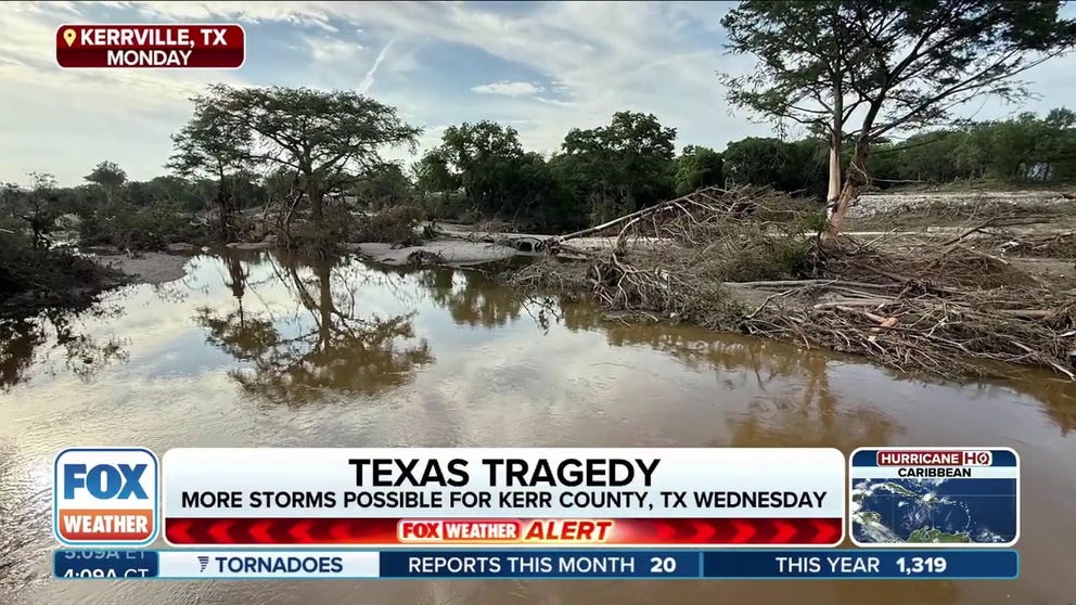 The death toll in the aftermath of the historic flooding in Texas has surpassed 100 as hundreds of first responders continue their search for survivors and residents begin to sift through piles of debris. FOX Weather Correspondent Robert Ray was in Kerrville on Tuesday, July 8, with the latest.