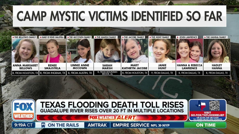 Ten Camp Mystic campers and one counselor remain missing five days after flooding from the Guadalupe River pulled girls from their cabins. The all-girls camps said 27 girls and counselors are among the 84 dead in Kerr County. FOX News National Correspondent Brooke Taylor reports from Kerrville where the search continues. 