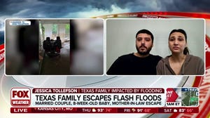 Texas couple rescues newborn, grandmother as flood overtakes home
