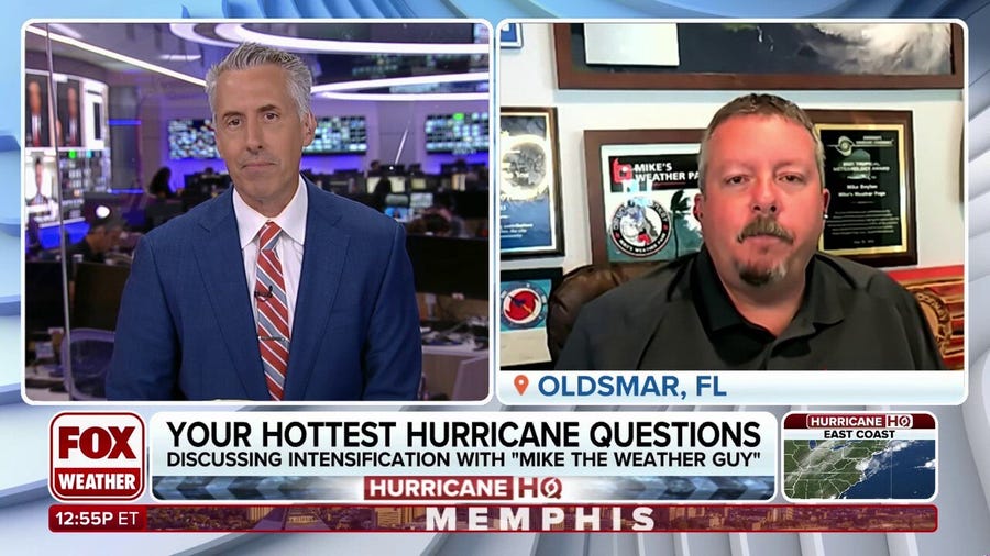 Discussing hurricane intensification with Mike's Weather Page