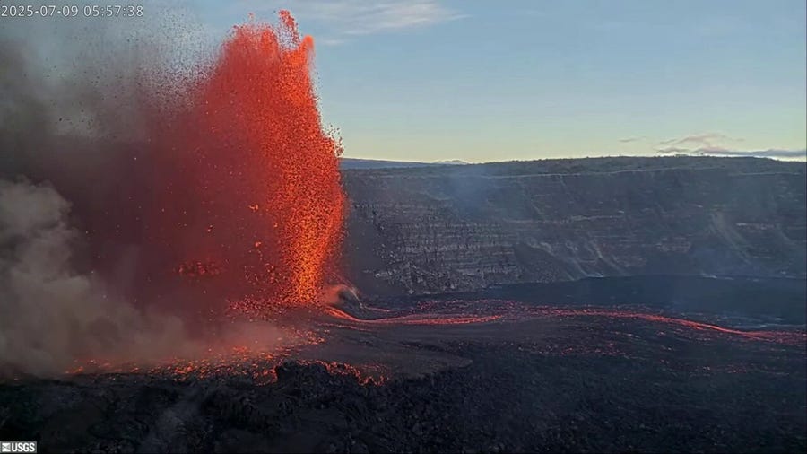Mount Kilauea continues to rumble as the 28th eruption since December 2024 is underway