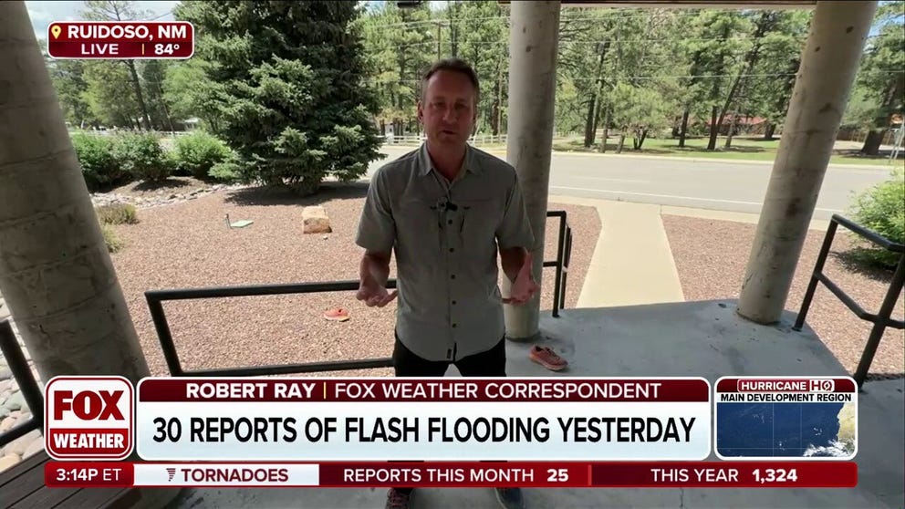 FOX Weather Correspondent Robert Ray is live from Ruidoso, New Mexico, to share the latest updates on the rain and flooding in the area.
