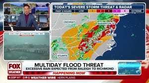 Multiday flood threat in place across Mid-Atlantic as heavy rain is expected