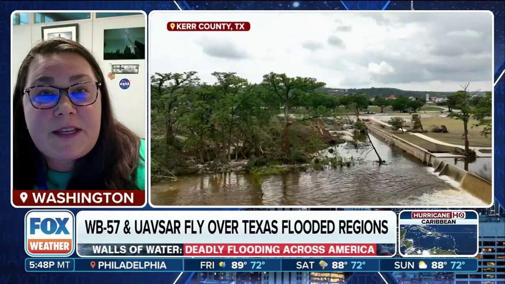 NASA says it is sharing data it is collecting with first responders in Texas, to help with the recovery process from the deadly flooding.