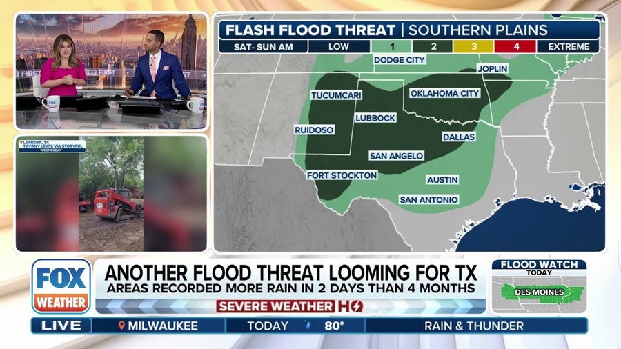 Flood threat to increase this weekend for Texas towns still recovering from deadly July 4 flooding