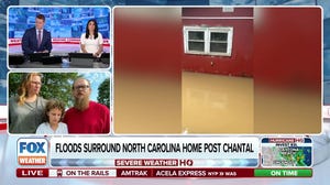 North Carolina family home destroyed in flooding post Chantal 
