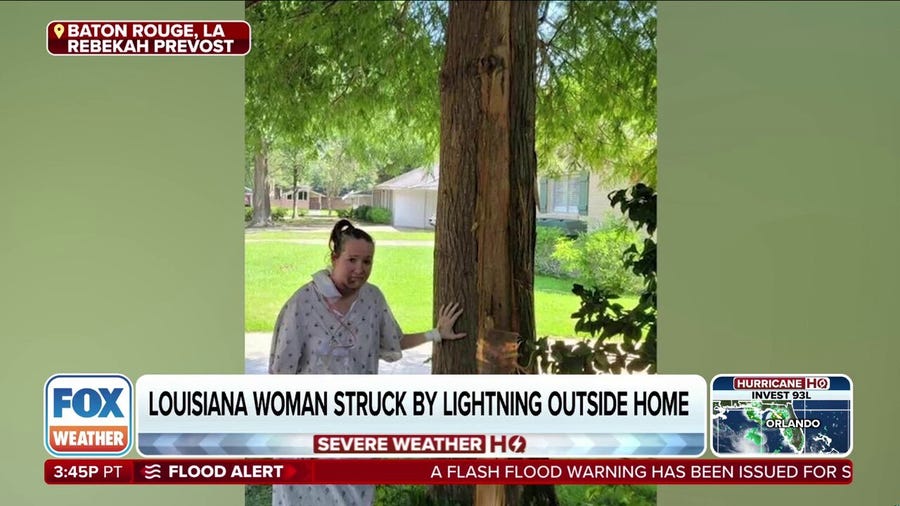 Louisiana woman survives lightning strike outside of home